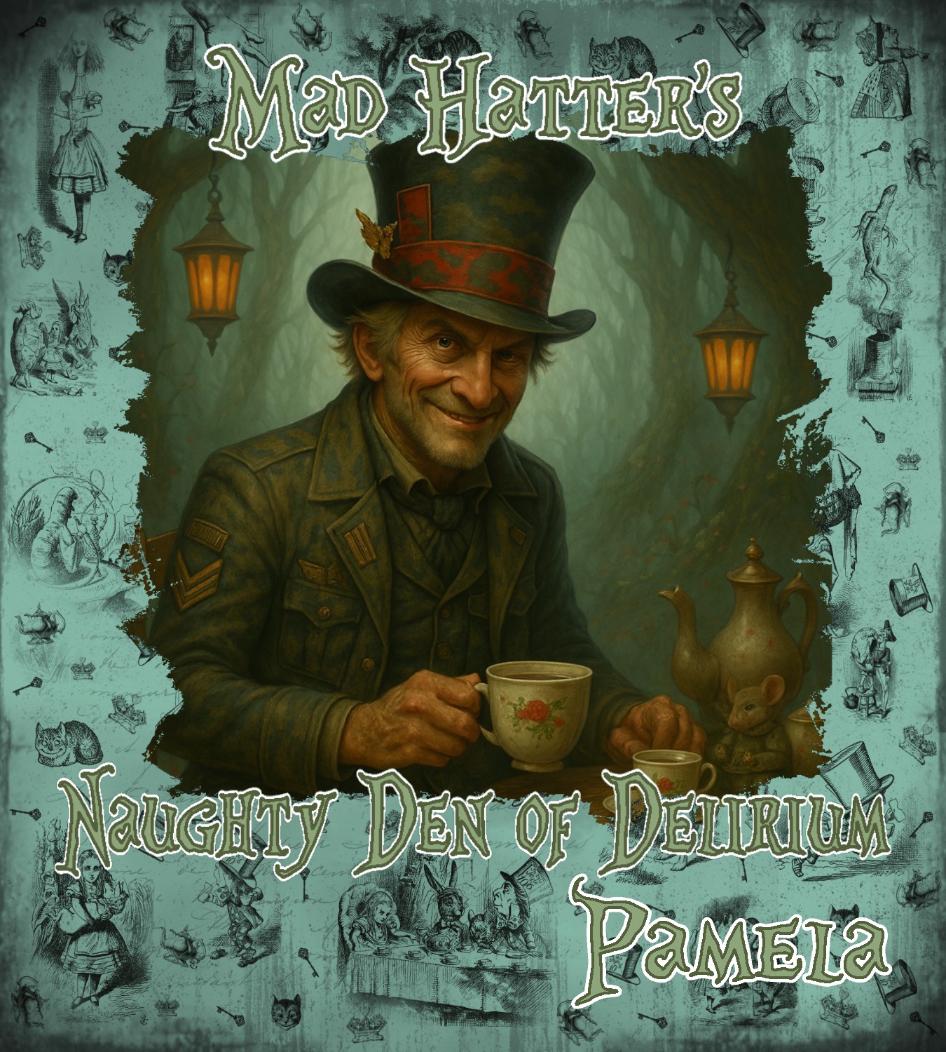 Mad Hatter’s Den of Delirium Wonderland Tumbler – 4 Designs - Image 4