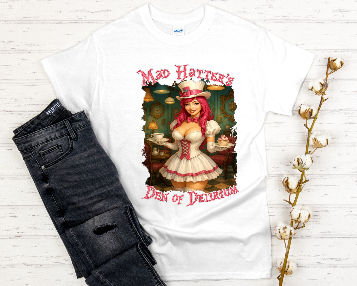 Mad Hatter’s Den of Delirium T Shirts - Image 3