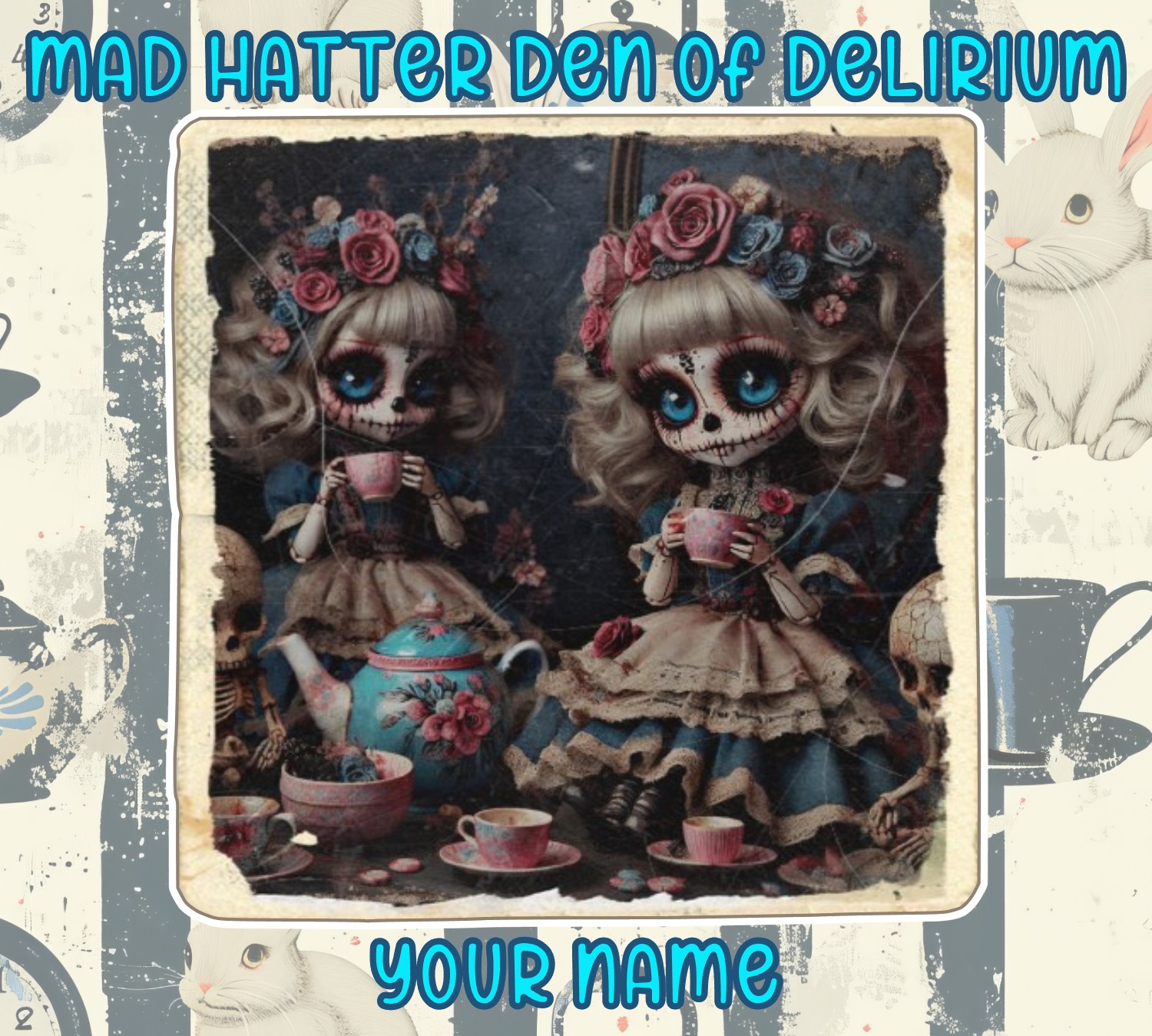 Mad Hatter’s Den of Delirium Wonderland Tumbler – 4 Designs - Image 8