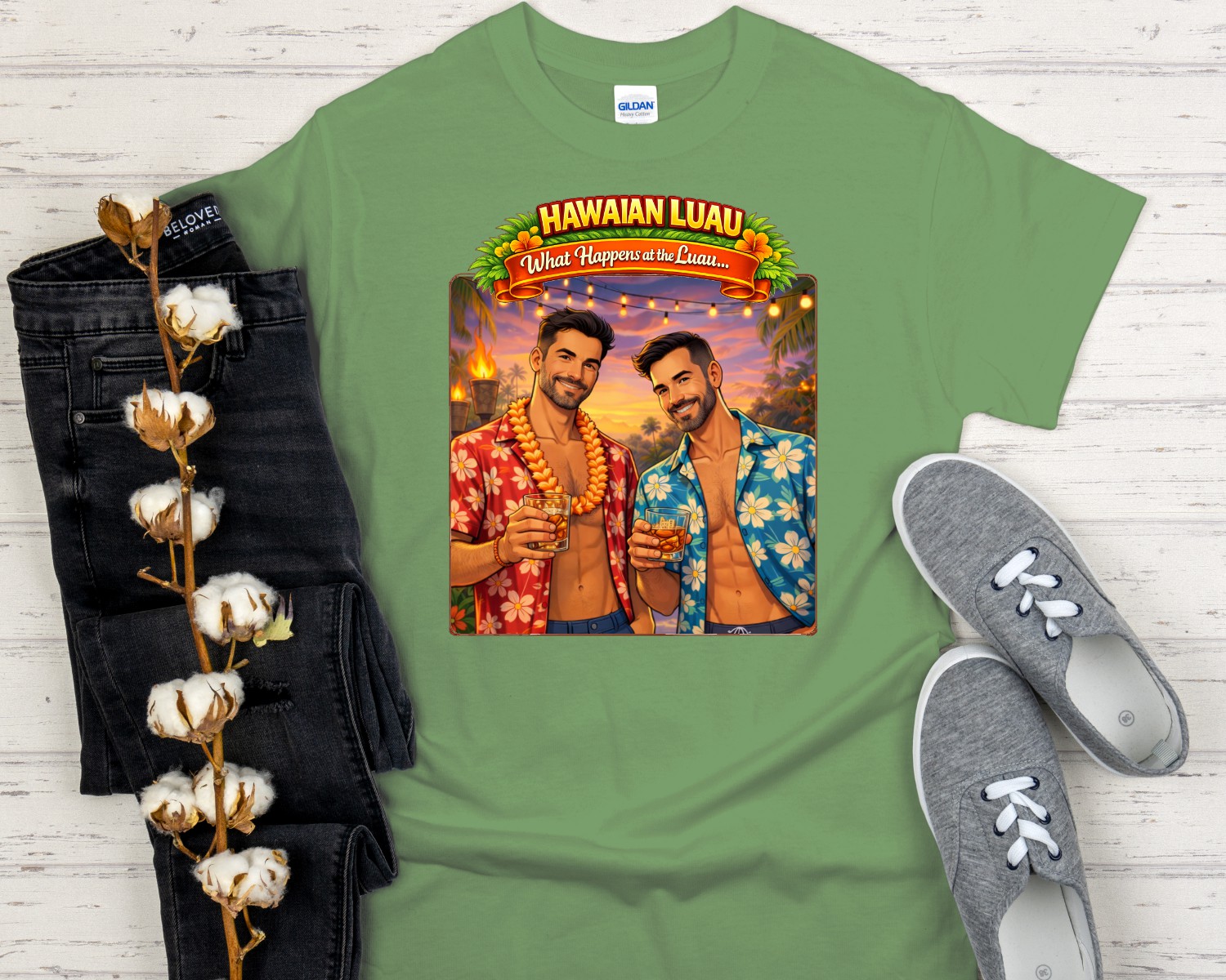 Hawaiian Luau Party Tee - Image 8