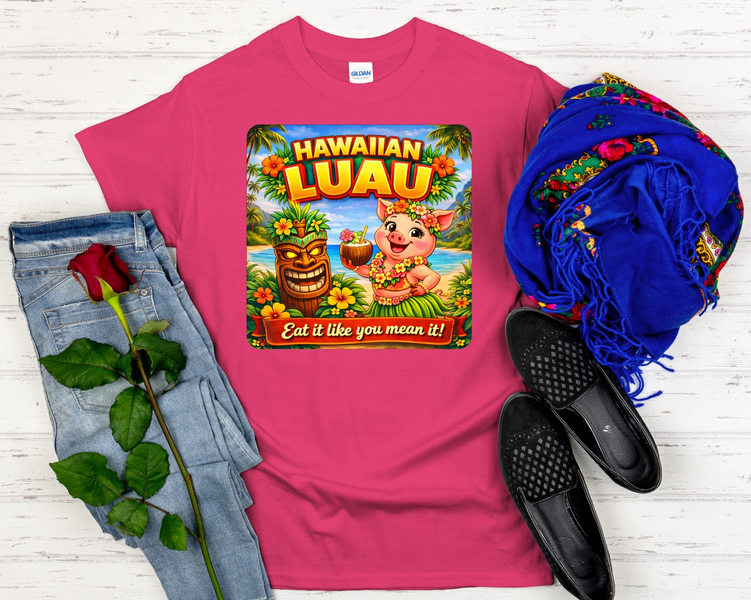 Hawaiian Luau Party Tee