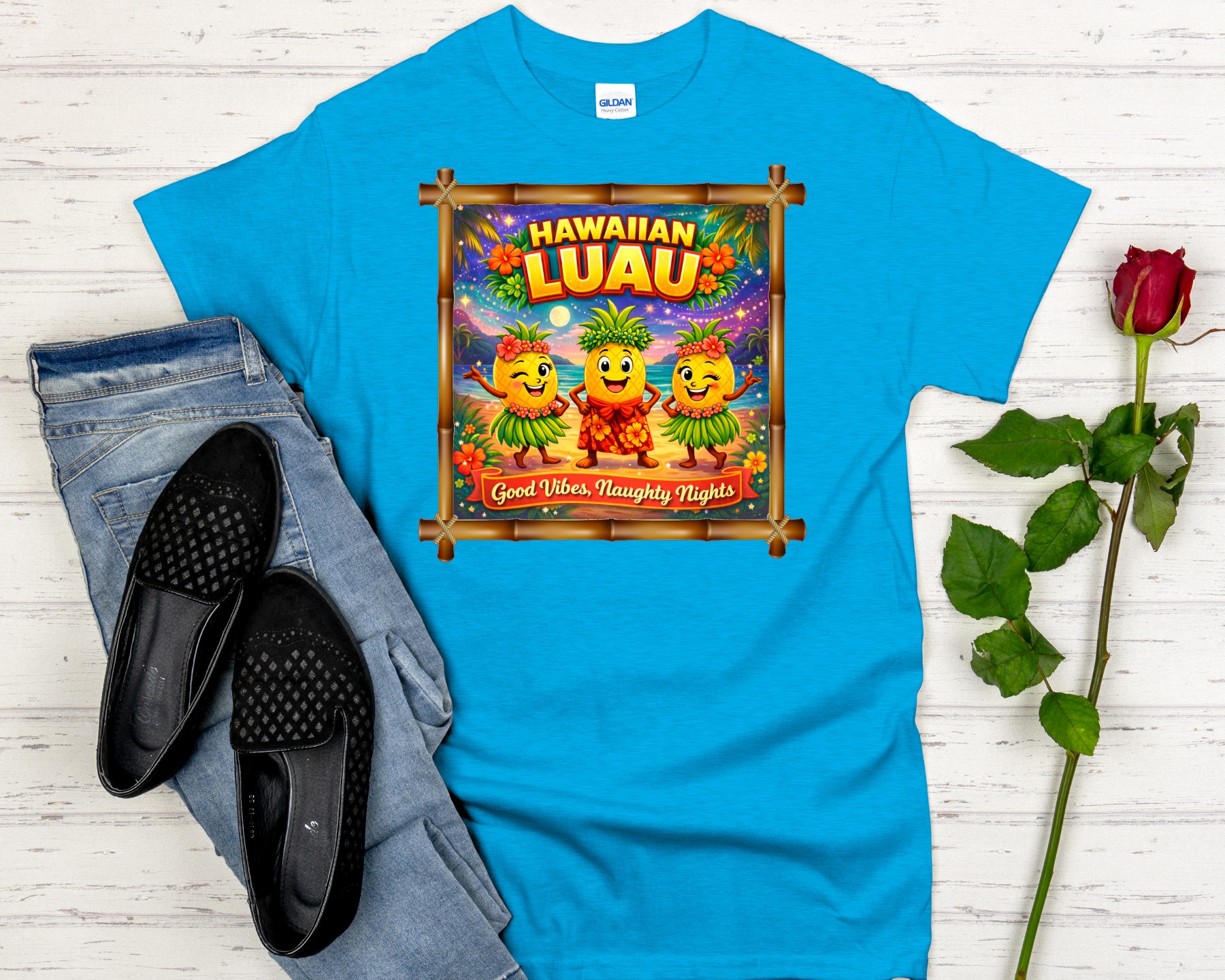 Hawaiian Luau Party Tee - Image 5