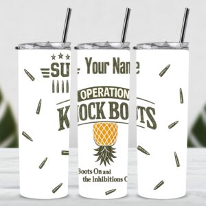 Knock Boots Party Edition Skinny Tumbler – 20 or 30 oz